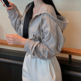 [Bellide made/Seasonal Item] ツーウェイフーデッドクロップドウィンドブレーカー