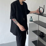 SI リネン半袖ジャケット / SI Linen Short-Sleeved Jacket (2 colors)
