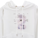 カットアウトロゴクロップフーディー / 223 CUT OUT LOGO CROP HOODIE - WHITE