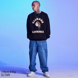 ARCH PRINTING PAINTING SWEAT SHIRT-BLACK