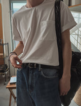 ポケットサマーUネックTシャツ (4 color)