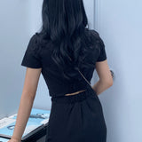 ミューズスリットサマーロングバンディングスカート / Muse Slit Summer Long Banding Skirt (2 colors)