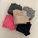[5color] from twist V-neck cropped knit