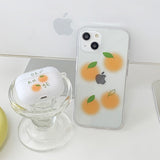 Cherry Orange AirPods Case_matt
