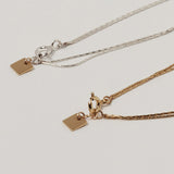 シルバーシンスレッドネックレス/SILVER THIN THREAD NECKLACE(CHOKER) (925 silver / basic)