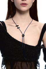 NO.481 [BLACK] CIRCLE CODE LOCK NECKLACE
