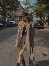 (WOOL 30%) コナヘリンボーンクラシックブレザー
