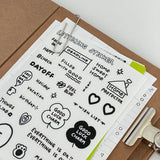 lettering sticker
