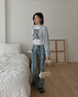 ラインブラッシュデニムパンツ / no.344 Line Brush Denim Pants