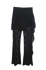 紅煙 Flower lace pantskirt