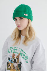 ラバーワッペンビーニー / BSR2223FWBN035 BS RUBBER WAPPEN BEANIE GREEN