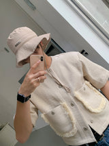 3 TAP Snap Tweed Jacket (2color)