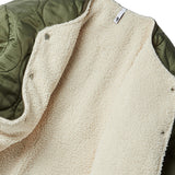リバーシブルフリースジャンパー/REVERSIBLE FLEECE JUMPER-KHAKI