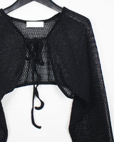 ベジボレロカーディガン/Vege Bolero Cardigan (2color)