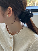 [92.5silver] コットンパールピアス
