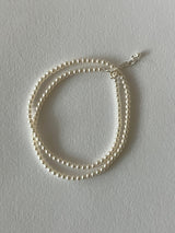 [92.5silver]  スワールパールネックレス_3mm