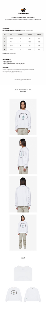 ブルーソジュ長袖Tシャツ (T22112SJ) - WHITE