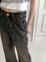Portner Guze Washed Semi Bootcut Denim Pants