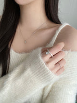 ミニグローイングハートネックレス / Mini Glowing Heart Necklace / 2 color