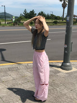 アデリンストライプジップアップ