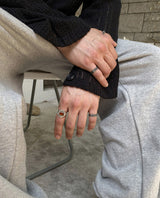 No.8866 HOLY IN CODE made bone thumb RING (6575997354102)