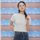 Fetching lace T-shirts (white) (6684248375414)