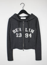 ベルリン2WAYクロップフードジップアップ / Berlin Two-Way Crop Hood Zip Up (4color)