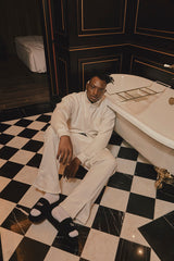 パチーノトラックパンツ/PACINO TRACK PANTS (WHITE)
