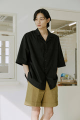 unisex folding shirts black