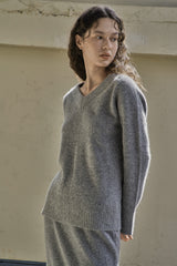 ウールHスカート/WOOL H SKIRT_GRAY