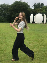 アデリンストライプジップアップ