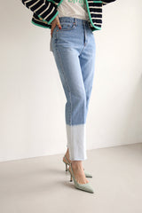 コンビストレートデニムパンツ / FF-34 / COMBI STRAIGHT DENIM PANTS
