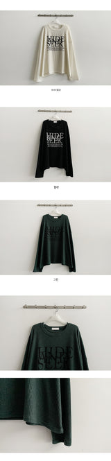 イードルーズ長袖ニットTシャツ