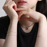 シルバーシンスネークチェーンブレスレット(スペアチェーン)/silver thin snake chain bracelet (14K gold plated / spare chain)