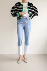 コンビストレートデニムパンツ / FF-34 / COMBI STRAIGHT DENIM PANTS