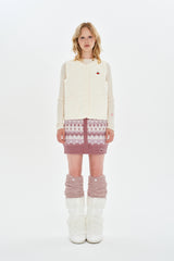 CHERRY BASIC QUILTING VEST [IVORY]