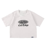 コラボレーションクロップTシャツ（ホワイト） I CULT TOKYO × HAVISM