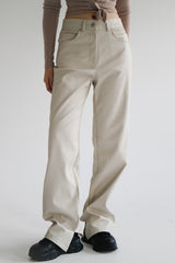 エンボレザーパンツ/Embo Leather Pants (2color)