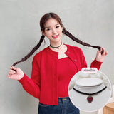Burgundy Heart Earring and Choker Set