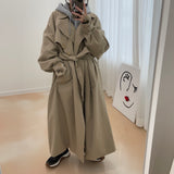 2color UNISEX オーバーサイズマキシトレンチコート / UNISEX Oversized maxi trench coat