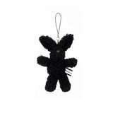 Black Bunny Phone Strap