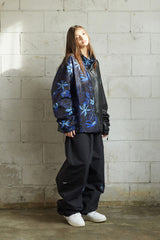 Jブルーフラワージャケット/BSR2223FWJK062 J-BLUE FLOWER JACKET BLACK