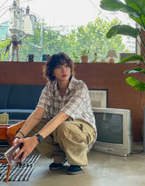 Bibi Summer Linen Check Shirt