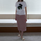 レインボーテリースカート / RAINBOW TERRY SKIRT_PINK