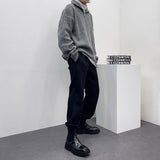 ラムウールタートルネックセミジップ / UN Ramswool Turtleneck Semi Zip-Up (4 colors)