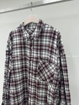 [UNISEX] ストリングチェックシャツ