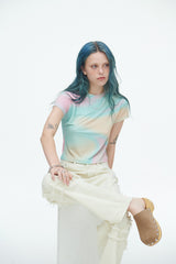 コンマデニムパンツ/Comma Denim Pants Cream