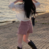 シースルークロップドシャツウィズサマースリット