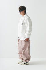 ロゴコットンスーパーワイドパンツ / BSR2223FWPT007 LOGO COTTON SUPER WIDE PANTS INDY PINK