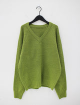 RajVネックニット/Raj V-neck Knit (6color)